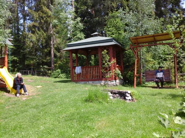 Altanka chustka miejsce na ognisko