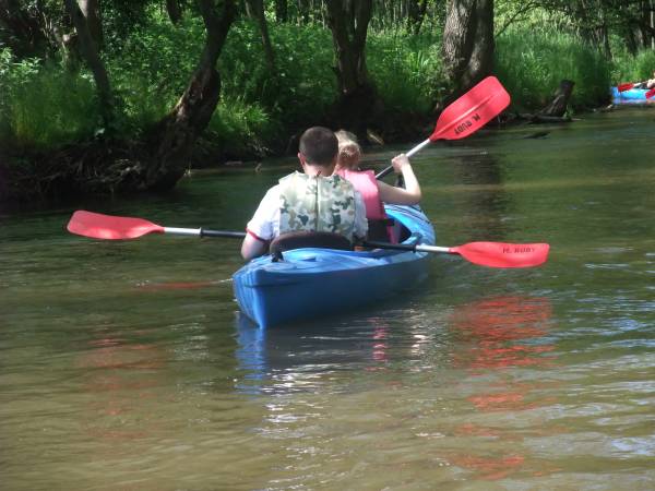 Spływy kajakowe organizowane w gospodarstwie U Rudego