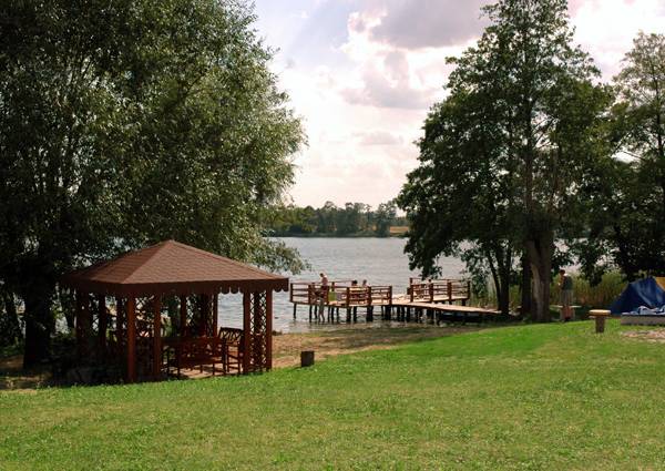 Altanka, pomost, plaża.