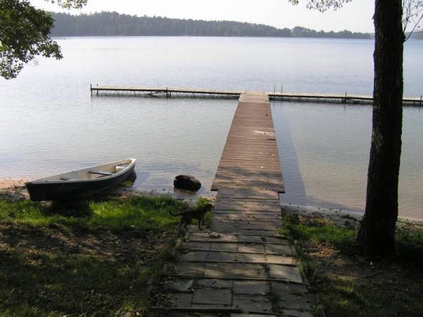 Wiosna - widok pomostu ośrodka Agrawit