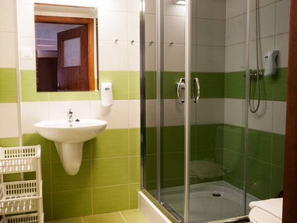 Łazienka w budynku Jeleń