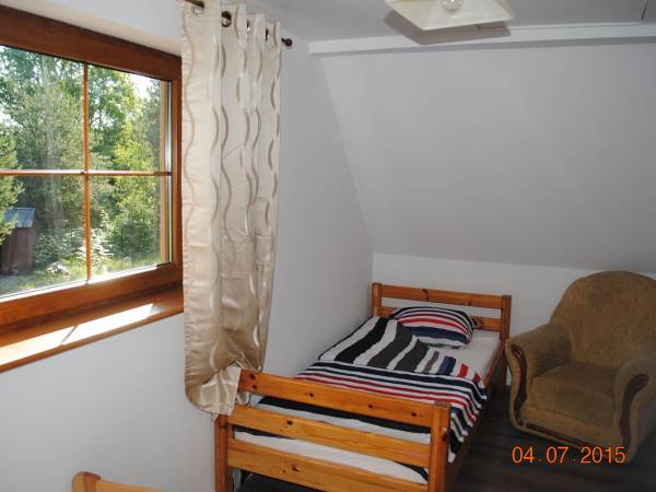 Sypialnia z dwoma łózkami domek nr 1