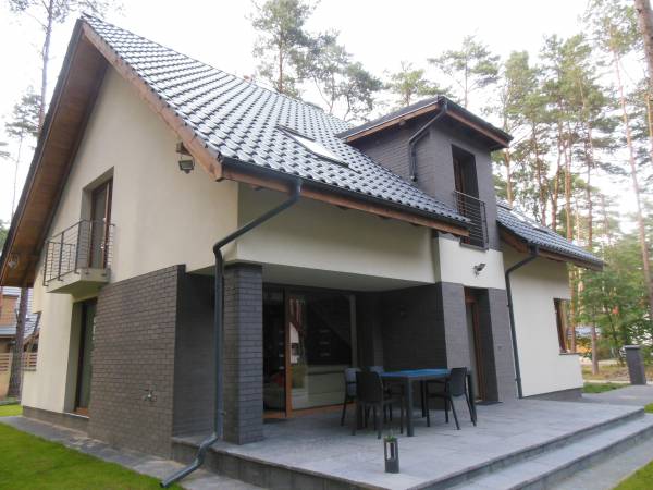 Widok domu od strony lasu