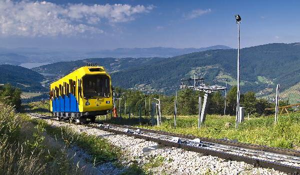 kolejka linowa na górze Żar.