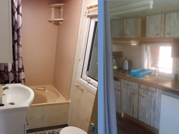 domek II - łazienka i kuchnia