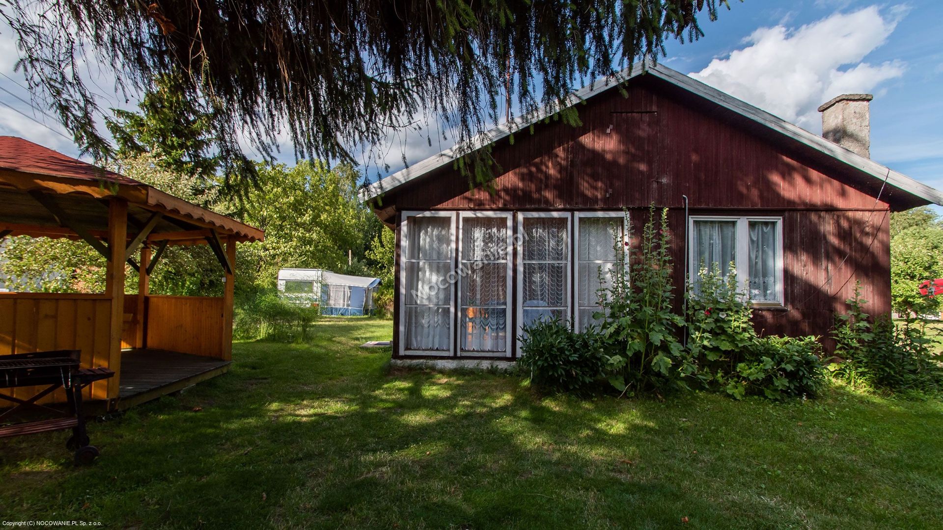 Domki letniskowe przy plaży Nowe Guty - Mazury