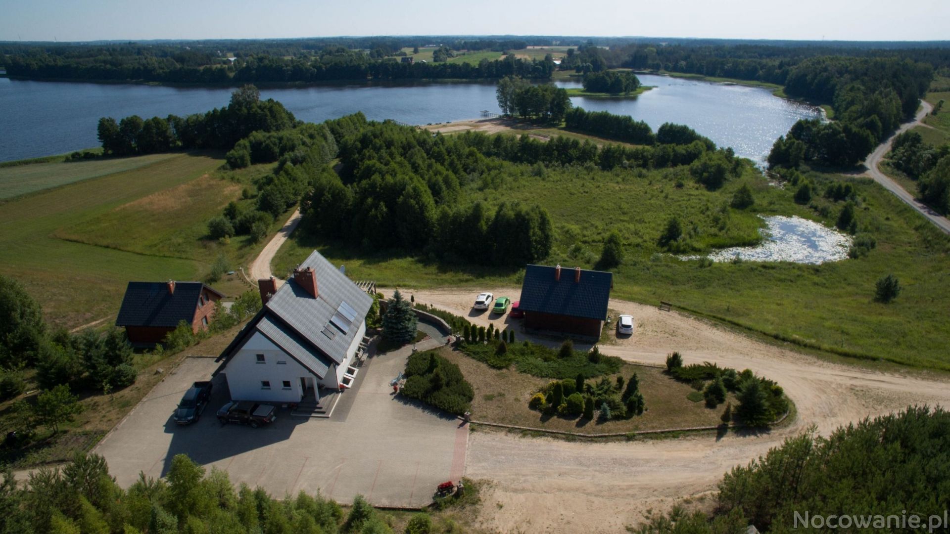 Domki oraz pokoje nad jeziorem Boksze na Suwalszczyźnie