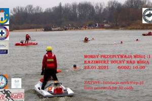 Morsy przepływają Wisłę