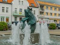 Fontanna z wizerunkiem Króla Sielaw