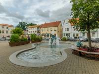 Fontanna z wizerunkiem Króla Sielaw