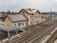 Dworzec kolejowy i wieża wodna w Nowym Targu