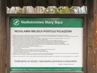 Parking leśny w Starym Sączu