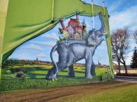 Mural w Trzebiatowie