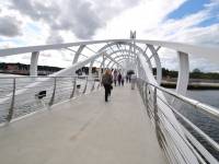 Kładka obrotowa w porcie morskim w Ustce