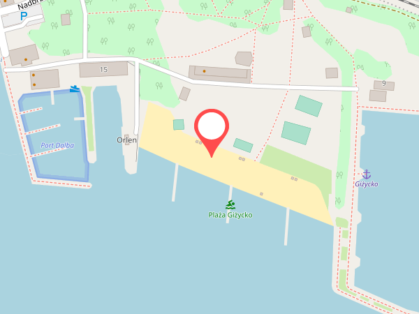 Plaża miejska nad Jeziorem Niegocin