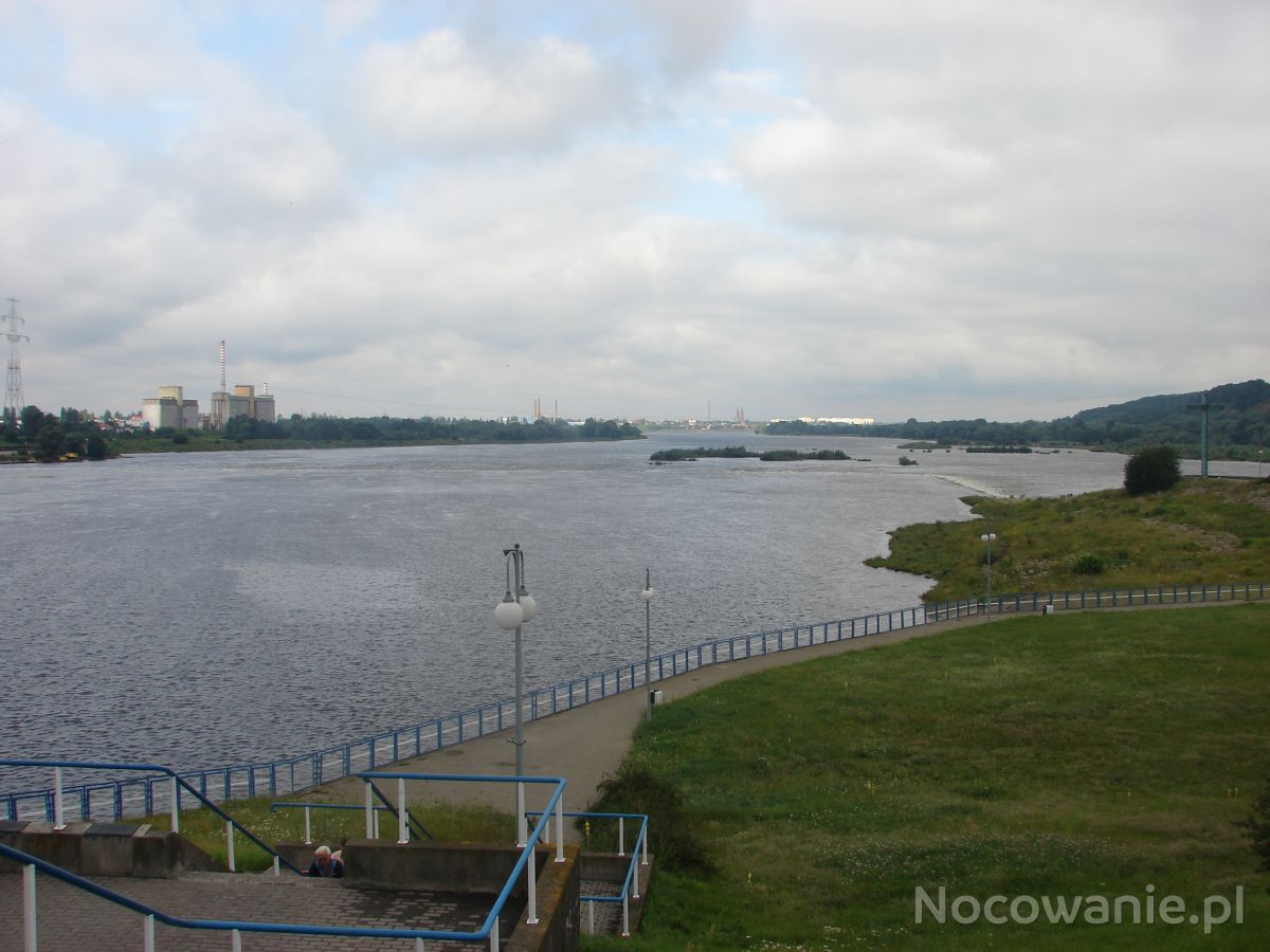 Widok Z Tamy Na Wisłę I Miasto Włocławek Zdjęcia