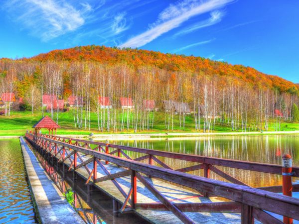 Zalew Radków - piękne miejsce w bajkowym otoczeniu.