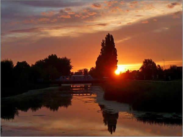 Wschód słońca na północy Polski.