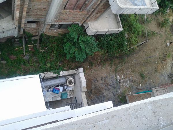 Widok grzyba i z balkonu.