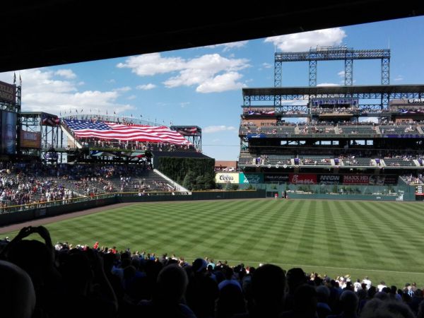 Na meczu baseball'a w Denver :)