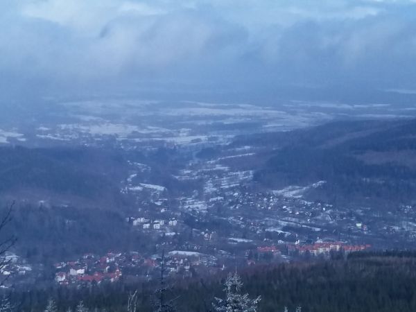 Świeradów -Zdrój  widziany z góry