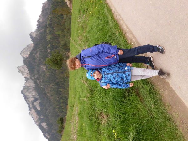 Droga z Trzech Koron Ja z wnuczkiem Michalkiem