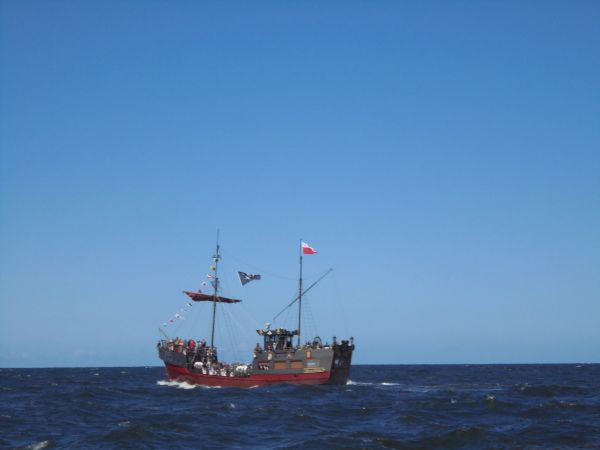 2017 statek w Kołobrzegu