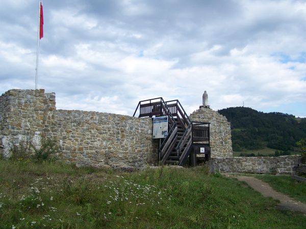 ruina zamku w Muszynie