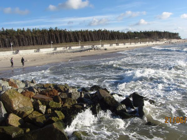 Rowy - widok na promenadę