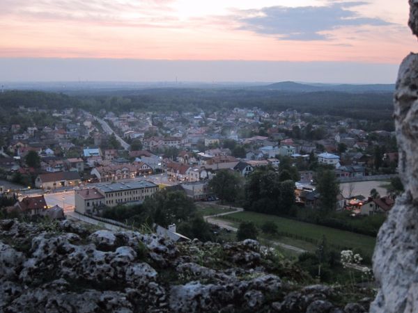 Olsztyn. Panorama ze wzgórza zamkowego.