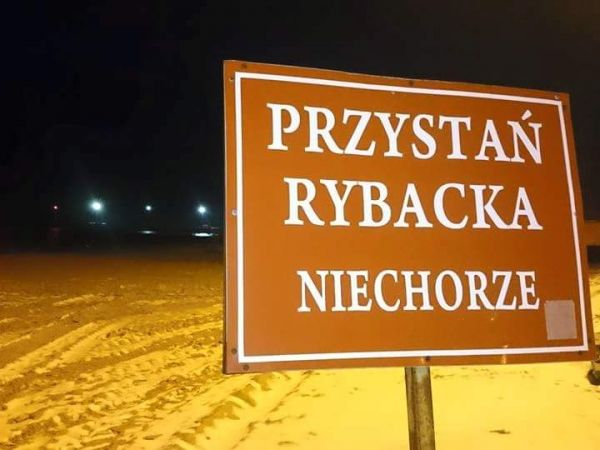 Zima i noc na plaży ;-)