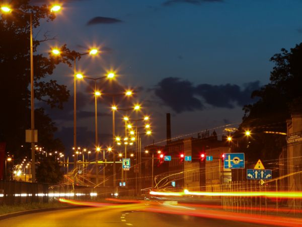 Leszno w nocnej szacie