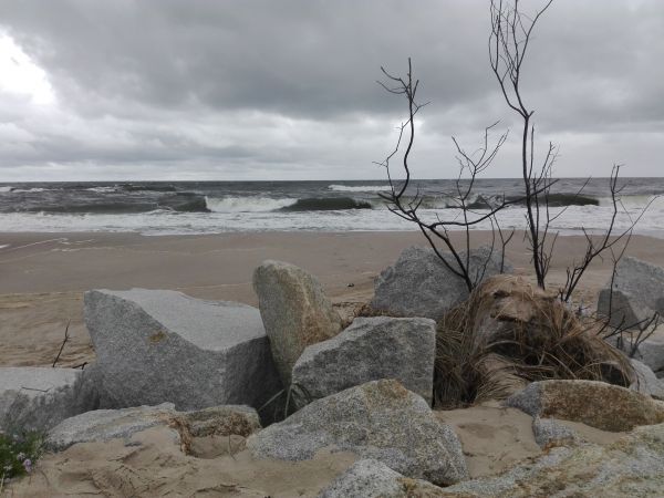 Plaża i port we Władysławowie