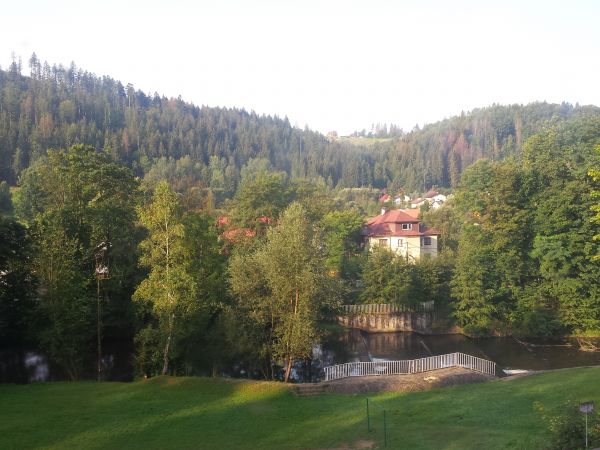 Widok z pensjonatu Kłos