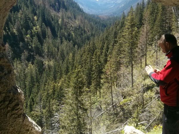 Tuż przed wejściem do Jaskini Mylnej