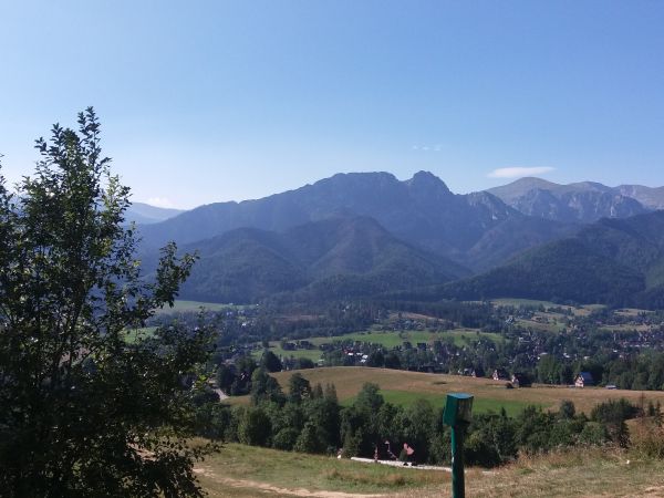 Widok z wejscia na Gubalówkę