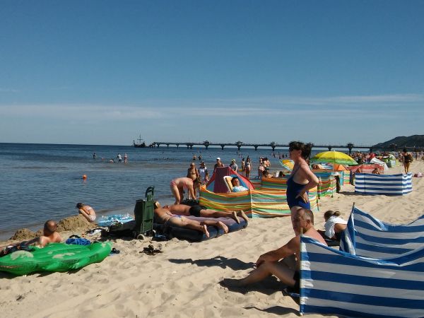 plaża w Międzyzdrojach