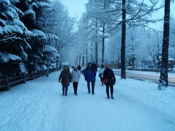 Zakopane,droga pod skocznię.