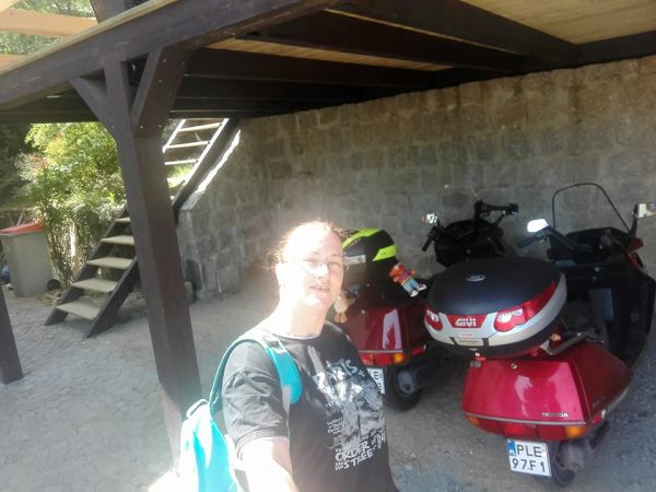 Rodzinny wypad motorkami.