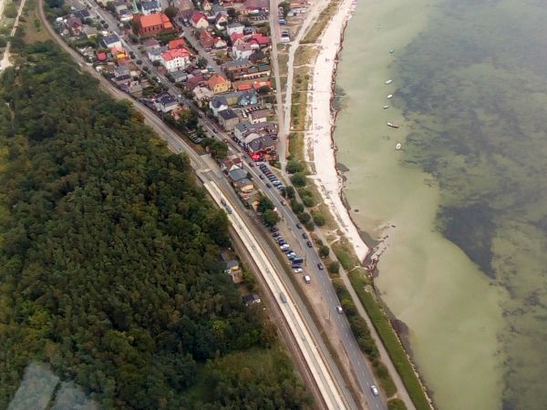 Półwysep Helski z lotu ptaka.