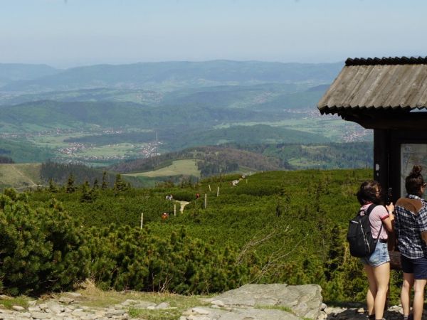 Pilsko i w oddali Babia Góra.