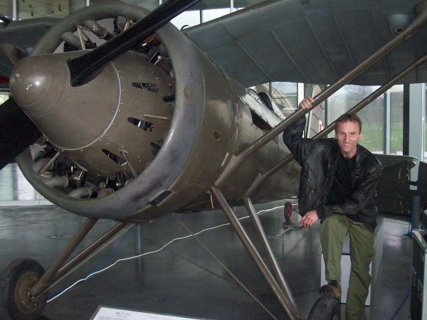 Muzeum Lotnictwa Polskiego w Krakowie. P-11-polski samolot myśliwski z II wojny światowej.