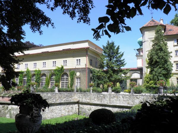 Zamek - Muzeum w Łańcucie. Park - fragment