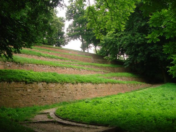 Schody serpentynowe do Ogrodu Dolnego (zwane tez diabelskimi)
