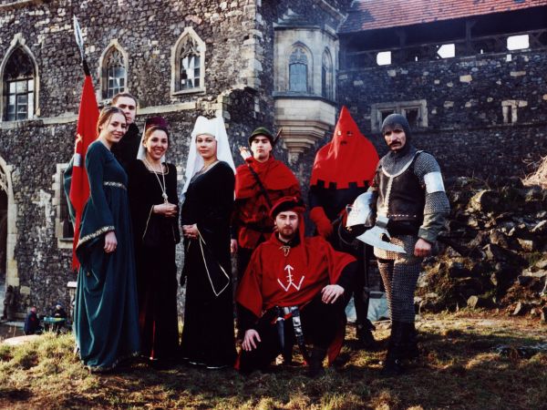 Rycerze Bractwa Syrokomla z siedzibą na Zamku Kliczków