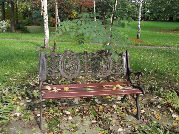 "a tam pani z panem, siedzą na ławce pod platanem" - no i przy stawie na którym urokliwa wysepka - tak jest na "Chmurówkach" - ale to trzeba widzieć, dotknąć i