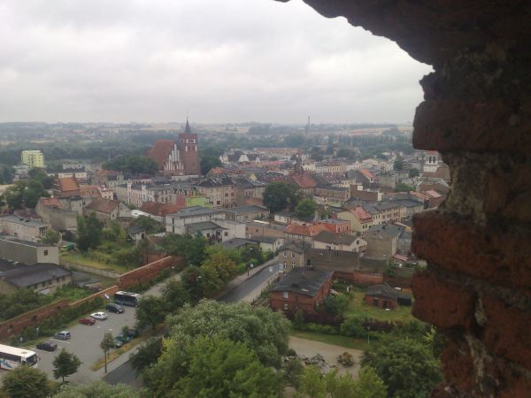 Widok z wieży zamkowej.