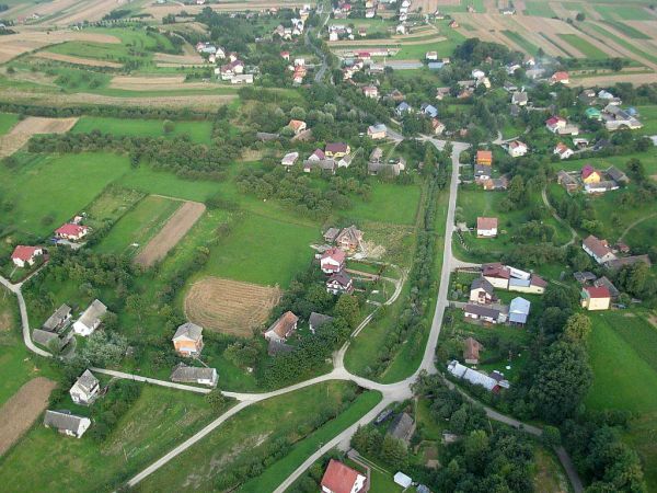 Niskowa widziana z lotni. 2008r.