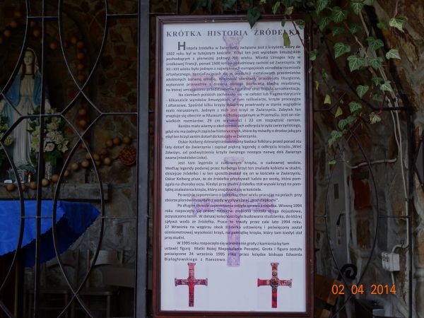 plansza tematyczna - z inf. o źródełku.