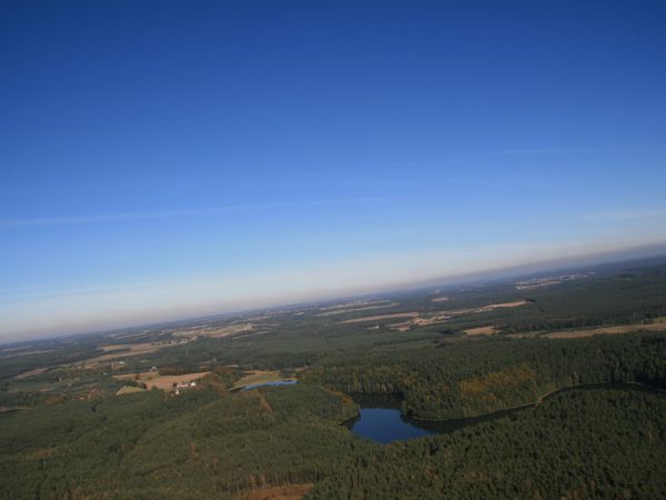 Okolice Kornego, widok z paralotni